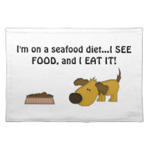 Doggie Humour-Cute Puppy Placemats