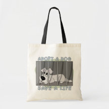 Doggie Jail Tote Bag