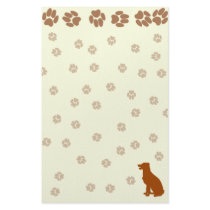 Doggie Paw Print Stationary For all Dog Lovers Customized Stationery