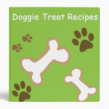 Doggie Treat Recipes Binder