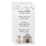 Doggy Birthday Invitation photo cards