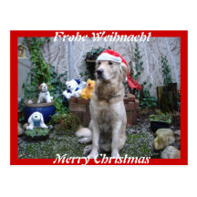 Doggy Christmas Postkarte