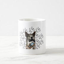 doggy tunes coffee mug