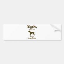 Dogo Argentino Bumper Sticker
