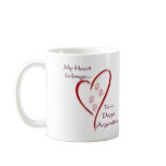 Dogo Argentino Heart Belongs Coffee Mugs