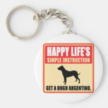 Dogo Argentino Key Chain