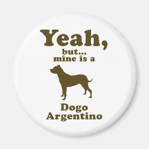 Dogo Argentino Refrigerator Magnets