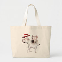 Dogo Argentino Trio 2 Canvas Bags