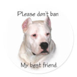 Dogo BSL - Don't ban my best friend sticker