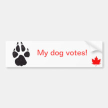 dogs bumper sticker