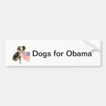 Dogs for Obama Bumper Sticker