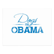 Dogs for Obama Faded.png Post Card