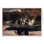 Dogs in a Boat  by Winslow Homer cards