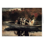 Dogs in a Boat Card