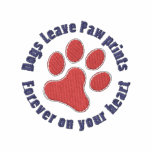 Dogs Leave Pawprints on Our Heart Emb. Tees