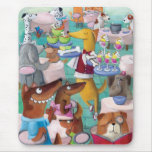 Dogs Restaurant Mousemat