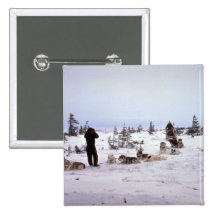Dogs resting, Churchill, Manitoba Pin