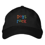 Dogs Rock Embroidered Baseball Cap embroidered hats