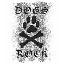 "Dogs Rock" Ladies Baby Doll Tee t-shirts
