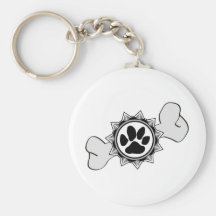 DogsRule_Logo_Bone Keychains