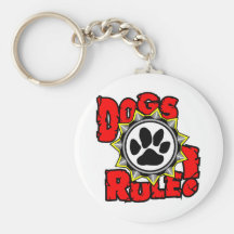 DogsRule_Logo_Color Keychains
