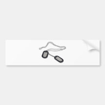 DogTags062710Shadows Bumper Sticker