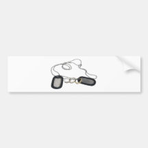 DogTagWeddingRings053110 Bumper Stickers