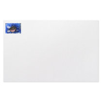 DogTongueOutBlueTinselsimpleframe Custom Stationery