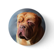 Dogue de Bordeaux Art - Stormy Dogue Pinback Button