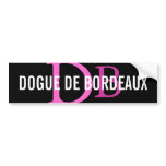 Dogue de Bordeaux Breed Monogram Bumper Stickers