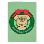 Dogue de Bordeaux Christmas Card