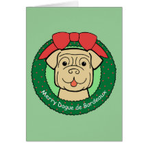 Dogue de Bordeaux Christmas Card