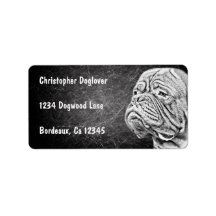 Dogue De Bordeaux - French Mastiff Custom Address Label