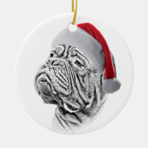 Dogue De Bordeaux - French Mastiff Christmas Tree Ornament