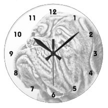 Dogue De Bordeaux - French Mastiff Wallclocks