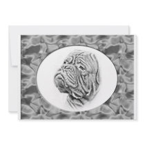 DOGUE DE BORDEAUX CUSTOM INVITATIONS