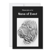 DOGUE DE BORDEAUX CUSTOM INVITES