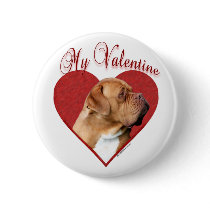 Dogue de Bordeaux My Valentine - Button