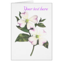 Dogwood1, customizable card