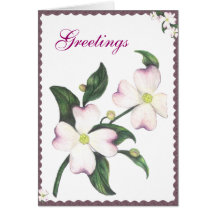 Dogwood 2, Greetings Greeting Cards