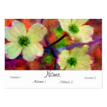 Dogwood Chubby Card Business Cards