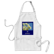 DOGWOOD FLOWERS Apron Be Joyful! Gift Holidays