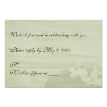 Dogwood Wedding RSVP Personalized Invites