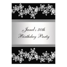 Dogwood Womans 30th Birthday Party Personalized Invite