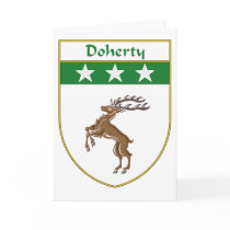 Doherty Coat of Arms/Family Crest Card