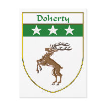 Doherty Coat of Arms/Family Crest Postcards