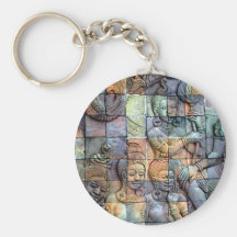 Doi Inthanon Chedi Carved Tiles Key Chains