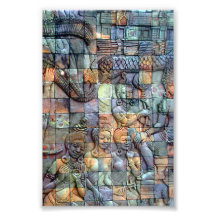 Doi Inthanon Chedi Carved Tiles Photographic Print