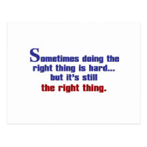 Doing the Right Thing Postcard