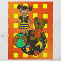 Doll Bear and Ball Toys Custom Flyer